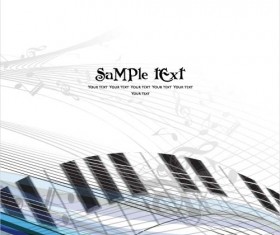 Abstract music art background vectors 02