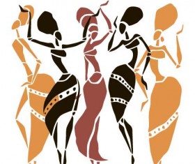African woman design vectors 02