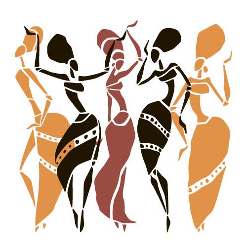 African woman design vectors 02 free download