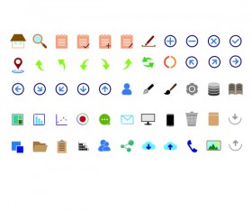 App colored vector icons
