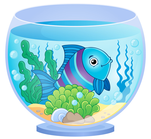 Aquarium With Fish Cartoon Vector Set 08 Free Download Discounts up to 70% off for all products! freedesignfile