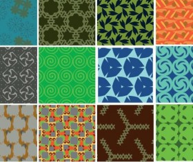 Seamless tile pattern vector set