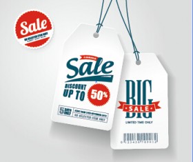 Big sale tags creative design vector