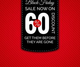 Black friday discount poster template vector 03