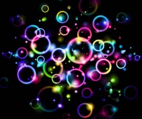 Bubble colorful art background vector