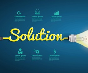 Bulb infographic creative template 01 vector