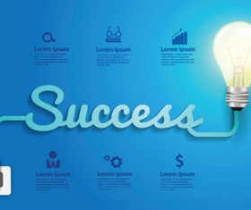 Bulb infographic creative template 03 vector