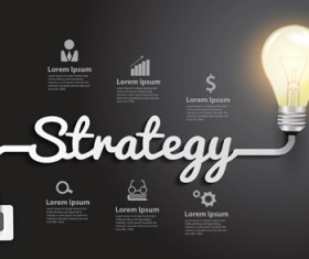 Bulb infographic creative template 06 vector