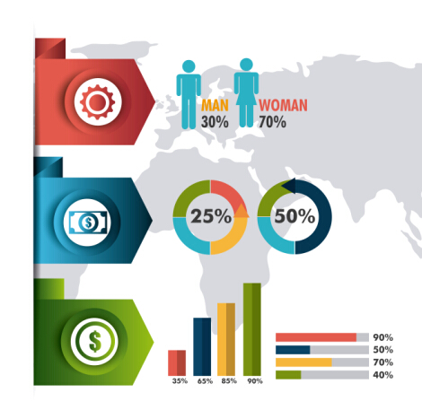 Business Infographic creative design 3597