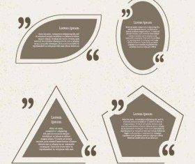 Business text box vector design 03