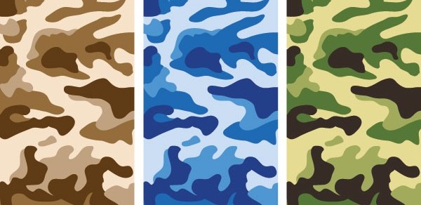 Camouflage pattern vector graphics