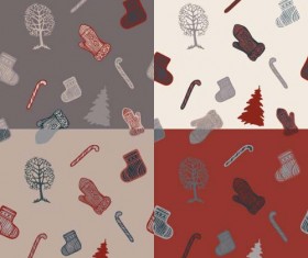 Christmas baubles vector seamless pattern 10