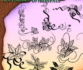 Christmas ornaments Photoshop brushes