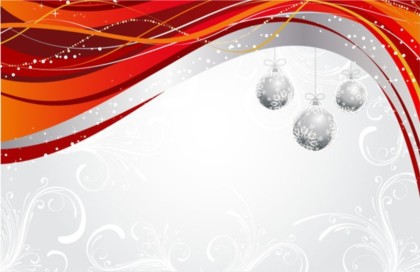 Christmas design elements dynamic lines background vector