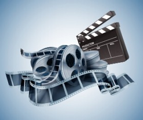 Cinema movie vector background graphics 06