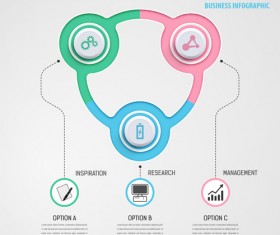 Circular business infographics creative vectors template 09