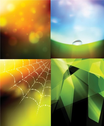 Colorful fantasy with cobweb background vector