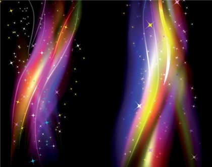 Colorful line star background vector