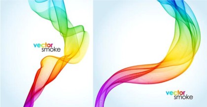 Colorful smoke background vector graphics