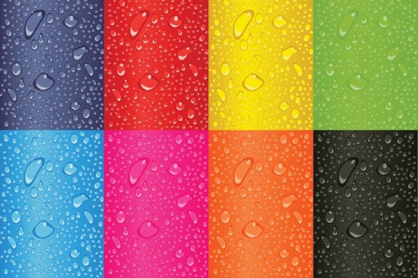 Colorful water background vectors