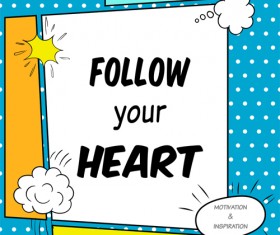 Comic book template with text cloud vector 04