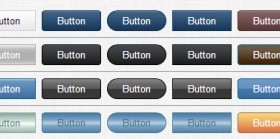 Commonly web button icons set