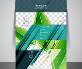 Company flyer template modern vector 02
