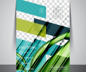Company flyer template modern vector 04