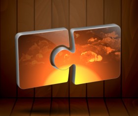 Concept puzzle template business vector 06