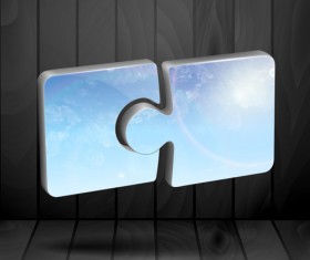 Concept puzzle template business vector 07