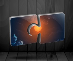 Concept puzzle template business vector 08