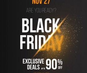 Creative black friday sale vector material 04
