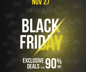 Creative black friday sale vector material 07