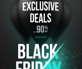 Creative black friday sale vector material 10