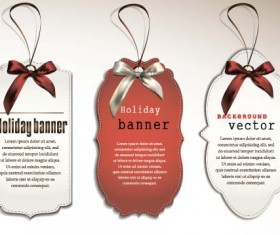 Creative tags vector set 02
