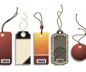 Creative tags vector set 03
