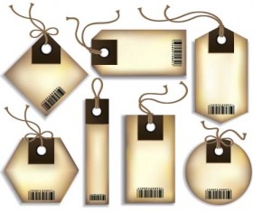 Creative tags vector set 04