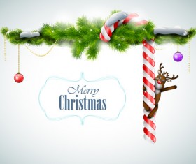 Cute sweet christmas cards vectors