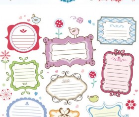 Cute candy frames vector material 03 free download