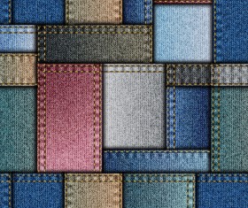 Denim fabric seamless vector pattern 01