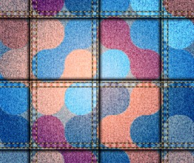 Denim fabric seamless vector pattern 06