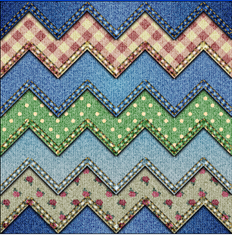 Denim fabric seamless vector pattern 08
