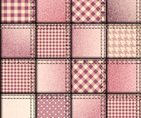 Denim fabric seamless vector pattern 09