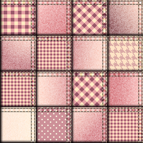 Denim fabric seamless vector pattern 09