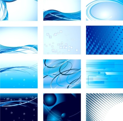 Different Bright blue background vector
