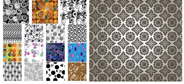 Different classical pattern seamless vector