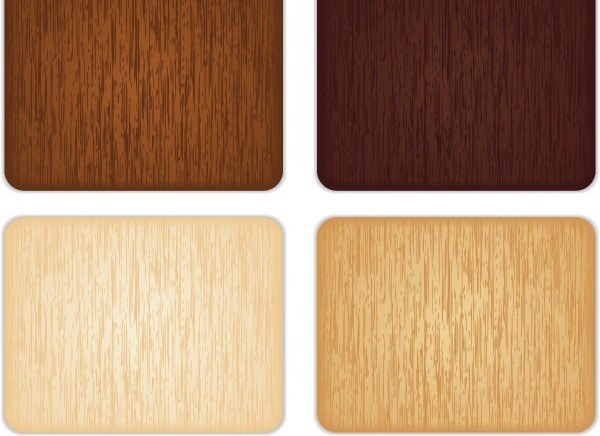 Colored wood texture cards vector set