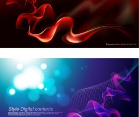 Set of dream smoke background vector