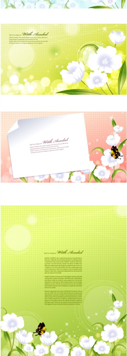 Simple and elegant fresh background vector