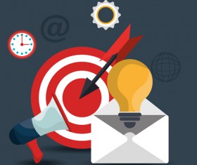 Digital marketing infographics vector material 02